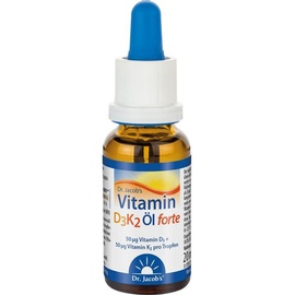 Dr. Jacob's Vitamin D3 K2 Öl forte Tropfen 20 ml