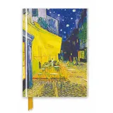 Flame Tree Gift Premium Notizbuch DIN A5: Vincent van Gogh, Caféterrasse am Abend: