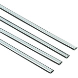 CARTREND 70183 Türkantenschoner verchromt, 4er-Set, 2 Stück je 87 cm + 2 Stück je 67 cm