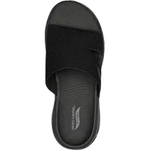 SKECHERS Damen Go Walk Arch Fit Sandal Joyful Slides, Black Textile, 42 EU