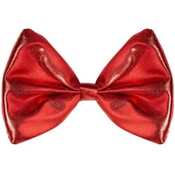 Knallige Fliege rot metallic - OS