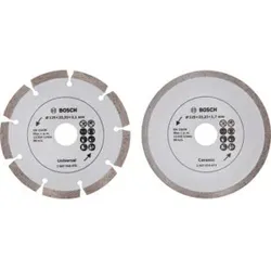 Bosch Diamanttrennscheibe für Fliesen und Baumaterial, Durchmesser: 125 mm