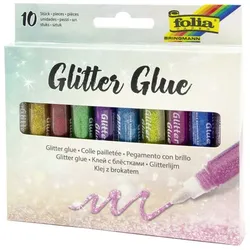 folia Glitzerkleber 'Glitterglue', 9,5 ml, farbig sortiert