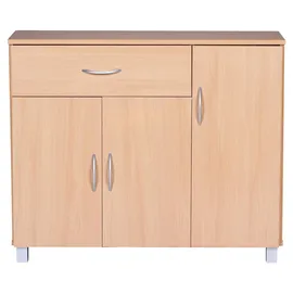 Wohnling Sideboard 90 x 75 x 30 cm buche nachbildung