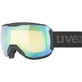 Uvex downhill 2100 V - Skibrille für Damen und Herren - mit selbsttönendem Visier - beschlagfrei - black matt - one size