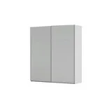meinSchrank Schwebetürenschrank Regina 201 x 223 x 68 cm Grau