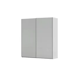 meinSchrank Schwebetürenschrank Regina 201 x 223 x 68 cm Grau
