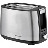 Michelino Edelstahl 2-Scheiben Toaster Toastautomat 74465