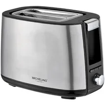 Michelino Edelstahl 2-Scheiben Toaster Toastautomat 74465