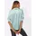 CREATION L Satinbluse kalkmint-silberfarben 40