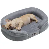 Songmics Hundekissen rund 76 cm grau
