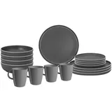Brunner Dolomit Stone Touch Geschirr Set 16-tlg. grau