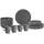 Brunner Dolomit Stone Touch Geschirr Set 16-tlg. grau