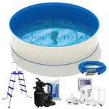 POOL Total Rundpool Set Komfort Ø 300 x 120 cm inkl. Sandfilteranlage