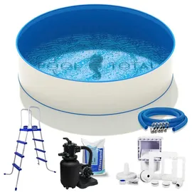POOL Total Rundpool Set Komfort Ø 300 x 120 cm inkl. Sandfilteranlage