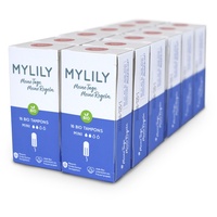MYLILY® Bio Tampons | 100% Bio-Baumwolle | 0% Chemie | verschiedene Größen | 12x16 Tampons | zuverlässiger Schutz | leichtes Einführen (Mini)