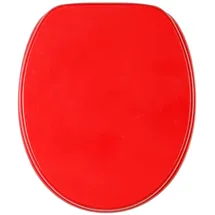 Sanilo WC Sitz Rot, Hochwertiger und Stabiler Toilettendeckel aus Holz