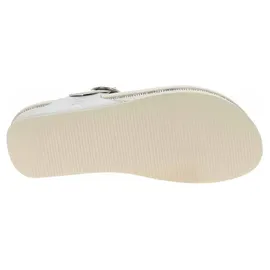 Rieker Damen Hausschuhe Rieker V1461-90 silber-platin 37 - Beige - 37