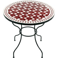 Marokkanischer MOSAIKTISCH ø 80cm Bistrotisch Tisch MAROKKO Esstisch Gartentisch