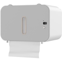 Elektrisch Toilettenpapierhalter, Automatisch Klopapierhalter Ohne Bohren, Selbstklebend Klorollenhalter, Toilettenpapierhalter (Gray)