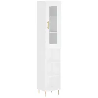 VidaXL Highboard Weiß 34,5x34x180 cm Holzwerkstoff