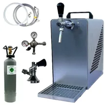 BieTal Bierzapfanlage Bierkühler Zapfanlage 30 Liter/h - SET Typ A Flach 2 Kg CO2