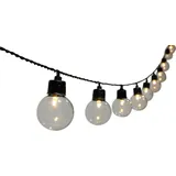 Dehner Solar-Lichterkette Ronda, schwarz
