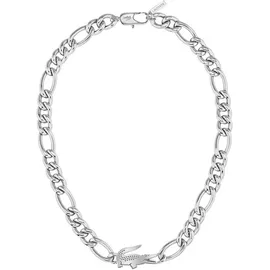 Lacoste Edelstahlkette CROCODILE Silber