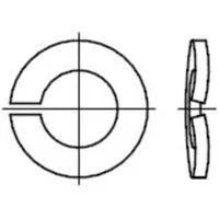 Industrial Quality Supplies DIN 128 Federring, FST A 24