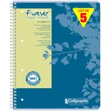 Calligraphe 5x Collegeblock A4+ Forever liniert 80 Blatt Calligraphe - Blau 17428C