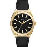 Fossil Herren Analog Quarz Uhr mit Leder Armband FS6089
