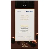 Korres Arganöl Haarcoloration 3.0 dark brown 145 ml