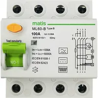 MATIS FI-Schutzschalter 100A 300mA / 4-Pol/Typ B 100A