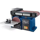 Scheppach Band -& Tellerschleifer BTS800 Bandschleifer | 370W Leistung | Bandlänge 715mm - Breite 100mm | SchleiftellerØ 150mm | 90°-45° verstellbarer Auflagetisch