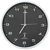 vidaXL Funkwanduhr mit Quarzwerk 31 cm Schwarz