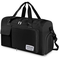 Houhence Sporttasche Sporttasche Reisetasche Gepäcktasche Trainingstasche Handtasche schwarz