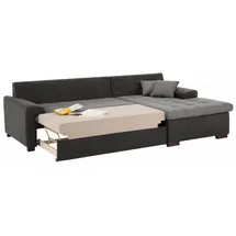 Home Affaire Ecksofa "Föhr L-Form", grau (hellgrau), B:247cm H:75cm T:155cm, 100% Polyester Luxus-Microfaser/Struktur;100% Polyester PRIMABELLE/Webstoff;100% Polyester Melrose/Struktur grob, Sofas, Ecksofa, wahlweise mit Bettfunktion