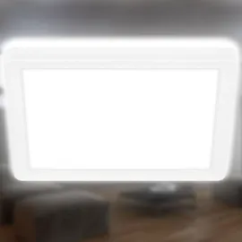 Briloner Slim LED Deckenleuchte 1-flg. eckig, 19x19 cm, weiß