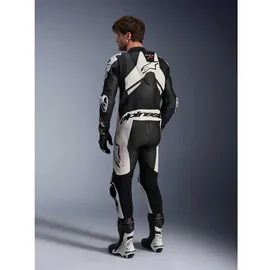 Alpinestars GP Plus V4 Sprint Lederkombi - Schwarz/Weiß/Neon-Rot / 54