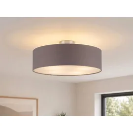 meineWunschleuchte Calma 1 E14 rund braun-grau Ø 50 cm