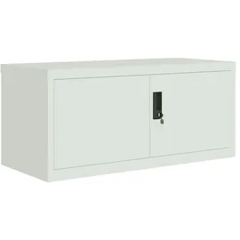 vidaXL Aktenschrank Hellgrau 90x40x130 cm Stahl