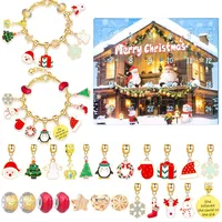 Mädchen-Schmuck-Adventskalender mit Anhängern und Armbändern Teenager-Kinder-Schmuck-Bastelset Weihnachtsgeschenke 22 DIY-Mädchen-Anhänger 2 A...