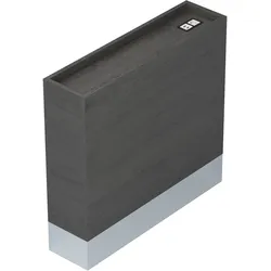 Bistro Raumteiler | L:H 120 x 84 cm | Wenge/Schwarz | Bistro Raumtrenner, Gastro Raumteiler, Gastro Trennwand