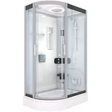 AcquaVapore Dampfdusche Sauna Dusche Duschkabine D60-70T3L 120x80 cm Ohne 2k Scheiben Versiegelung