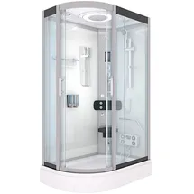 AcquaVapore Dampfdusche Sauna Dusche Duschkabine D60-70T3L 120x80 cm Ohne 2k Scheiben Versiegelung