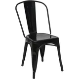 MCW Stuhl A73 Metall Schwarz