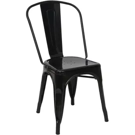 MCW Stuhl A73 Metall Schwarz