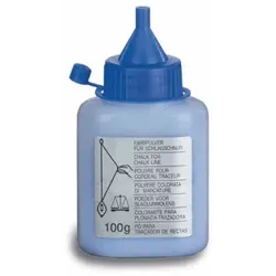 Farbpulver blau für Schlagschnurroller, fett- und ölfrei, in Kunststoffflasche