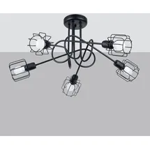 Sollux Kronleuchter BELUCI 5S schwarz