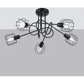 Sollux Kronleuchter BELUCI 5S schwarz